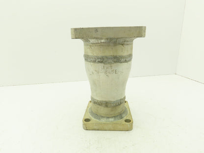 Flowline 4"x 3" SCH 40 Aluminum Sq Flange Reducer Fitting
