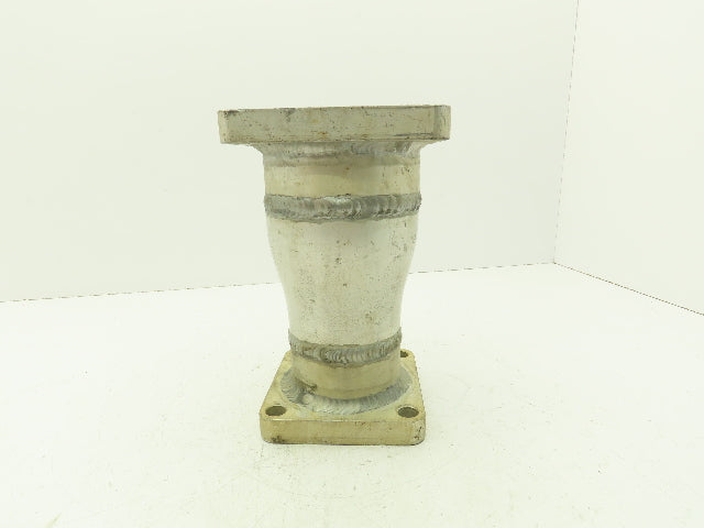Flowline 4"x 3" SCH 40 Aluminum Sq Flange Reducer Fitting