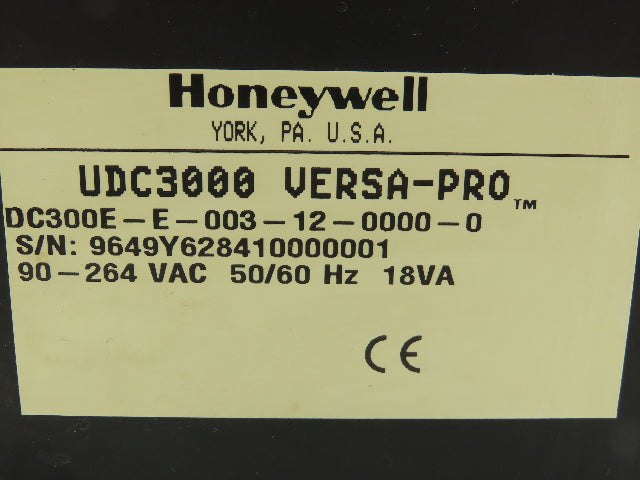 Honeywell DC300E-E-003-12-0000-0 Versa-Pro Digital Temperature Controller