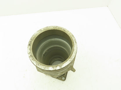 Flowline 4x3" SCH 40 Aluminum Butt Weld Reducer 4" Cam Lock x 3" Sq Flange