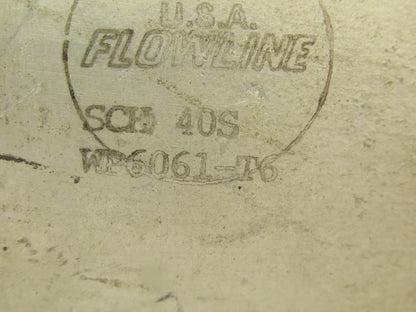 Flowline 3x2.5" SCH-40S Aluminum Butt Weld Reducer 3" Cam Lock x 2-1/2" Flange