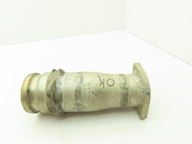 Flowline 3x2.5" SCH-40S Aluminum Butt Weld Reducer 3" Cam Lock x 2-1/2" Flange