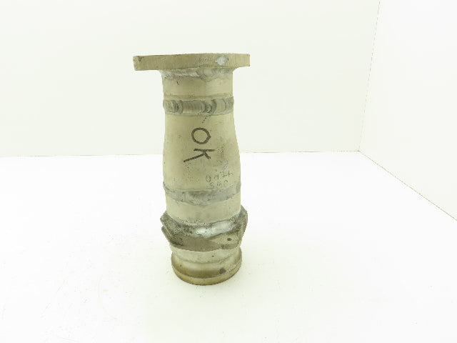 Flowline 3x2.5" SCH-40S Aluminum Butt Weld Reducer 3" Cam Lock x 2-1/2" Flange