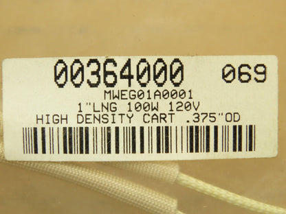 Ogden MWEG01A001 High Density Heating Element Cartridge 100W 120V 1" L .375 OD