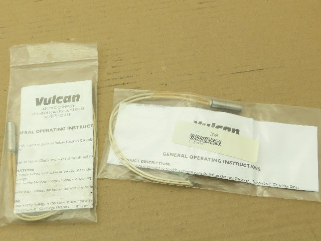 Vulcan F06/0100/072006 Swaged Cartridge Heater Element 100W 120V Lot of 2