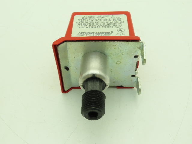 Pittway WPS40-2 Sprinkler System Alarm Pressure Switch 1/2" MNPT 1/8" FNPT
