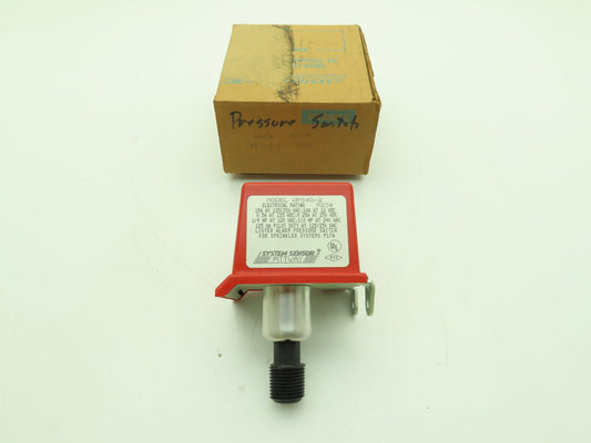 Pittway WPS40-2 Sprinkler System Alarm Pressure Switch 1/2" MNPT 1/8" FNPT