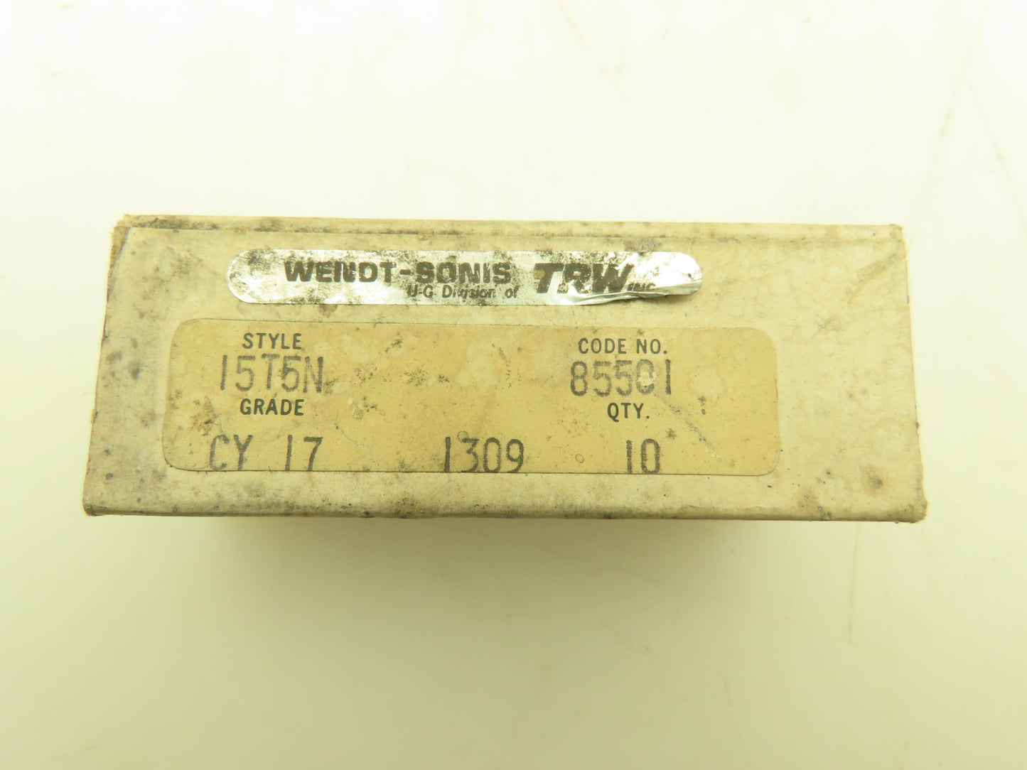 TRW Wendt-Sonis 15T5N Carbide Insert Grade CY17   Lot of 20pcs