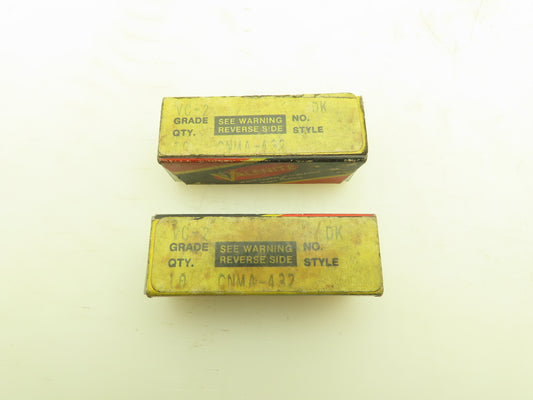 Valenite CNMA 432 Carbide Inserts Grade VC2   (13pcs)