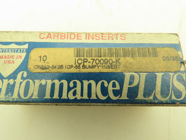 Interstate CNMG-542B Coated Carbide Bumpy Insert Grade ICP55  (9pcs)