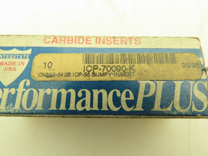 Interstate CNMG-542B Coated Carbide Bumpy Insert Grade ICP55  (9pcs)