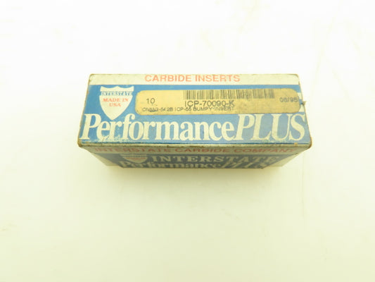 Interstate CNMG-542B Coated Carbide Bumpy Insert Grade ICP55  (9pcs)