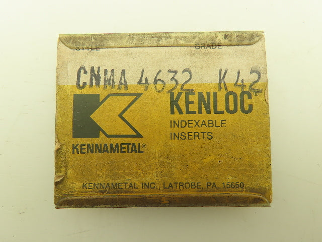 Kennametal CNMA 4632 Carbide Insert Grade K42   Lot of 10pcs