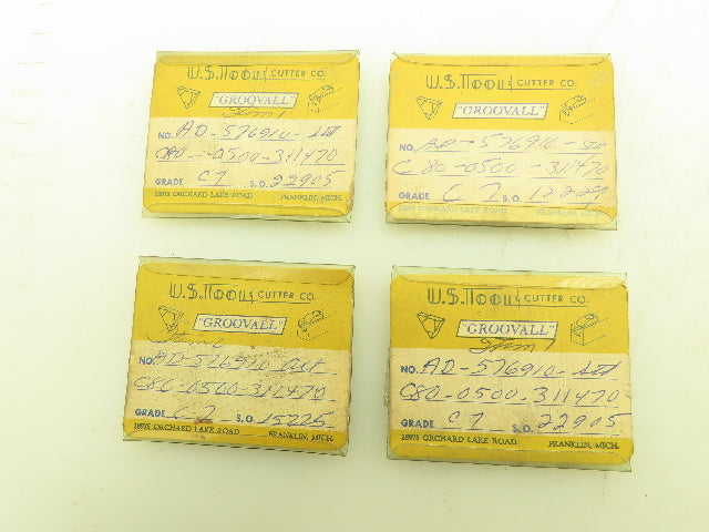 US Tool Groovall AD-576910 Carbide Insert Grade C7   Lot of 20pcs