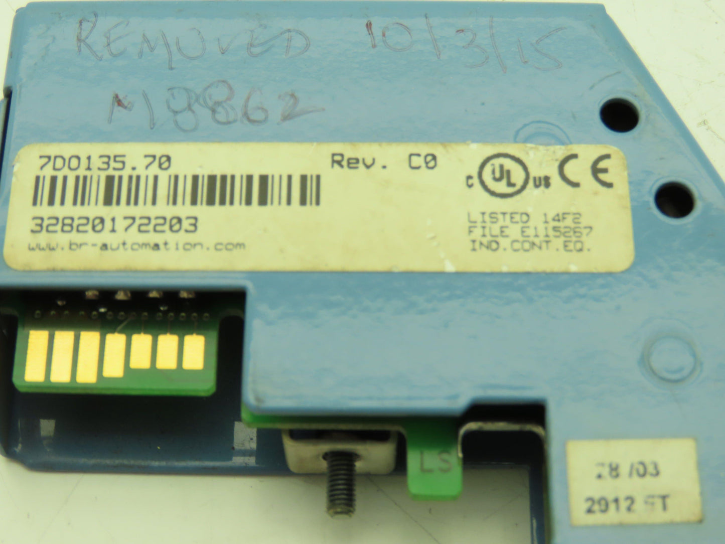 B&R Automation 7D0135.70 Digital Output Module DO135 Rev C0