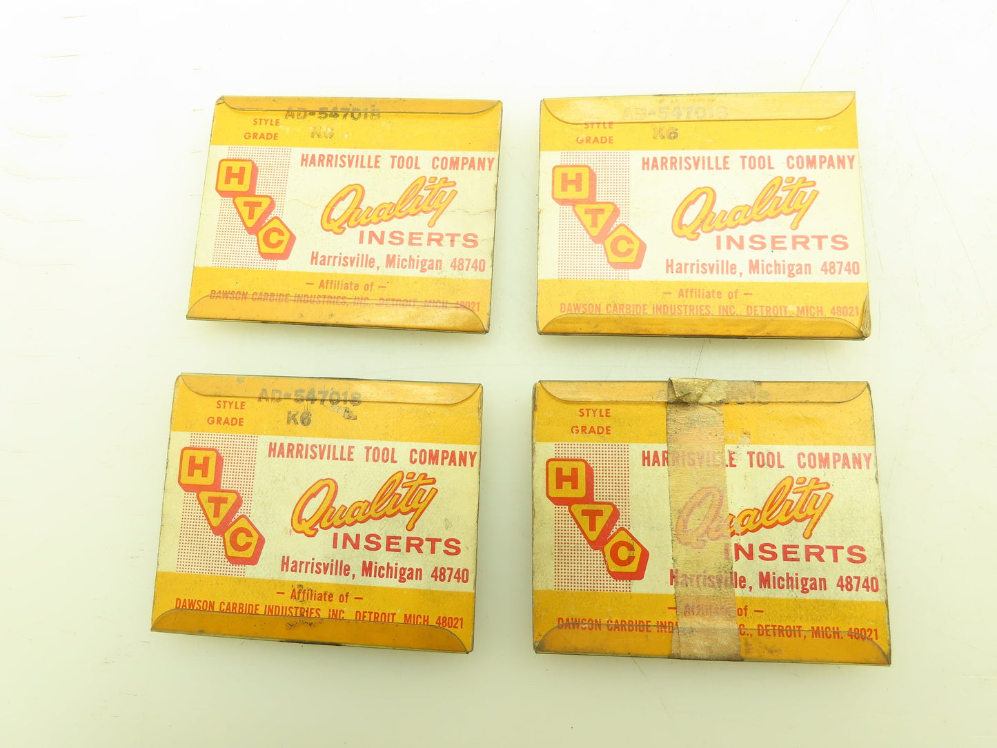 HTC Harrisville Tool Co AD-547018 Carbide Insert Grade K6   Lot of 20pcs
