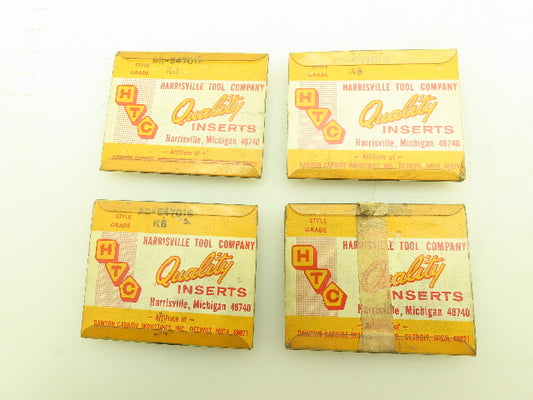 HTC Harrisville Tool Co AD-547018 Carbide Insert Grade K6   Lot of 20pcs