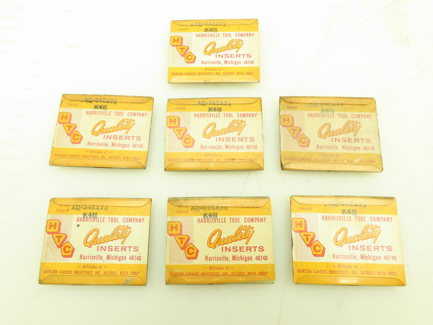 HTC Harrisville Tool Co AD-547278 Carbide Insert Grade K4H   Lot of 35pcs
