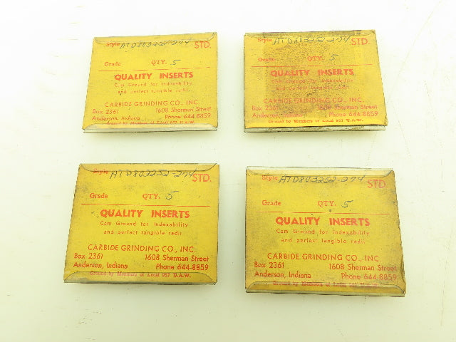 Carbide Grinding Co ATD803252-274 Carbide Insert Grade    Lot of 18pcs