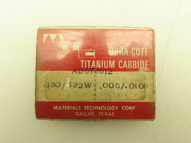 TNMA 54N Dura-Cote Titanium Carbide Insert Grade MTC14   Lot of 25pcs