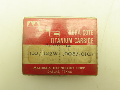 TNMA 54N Dura-Cote Titanium Carbide Insert Grade MTC14   Lot of 25pcs