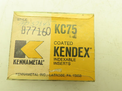 Kennametal B77160 Carbide Insert Grade KC75  Lot of 34pcs