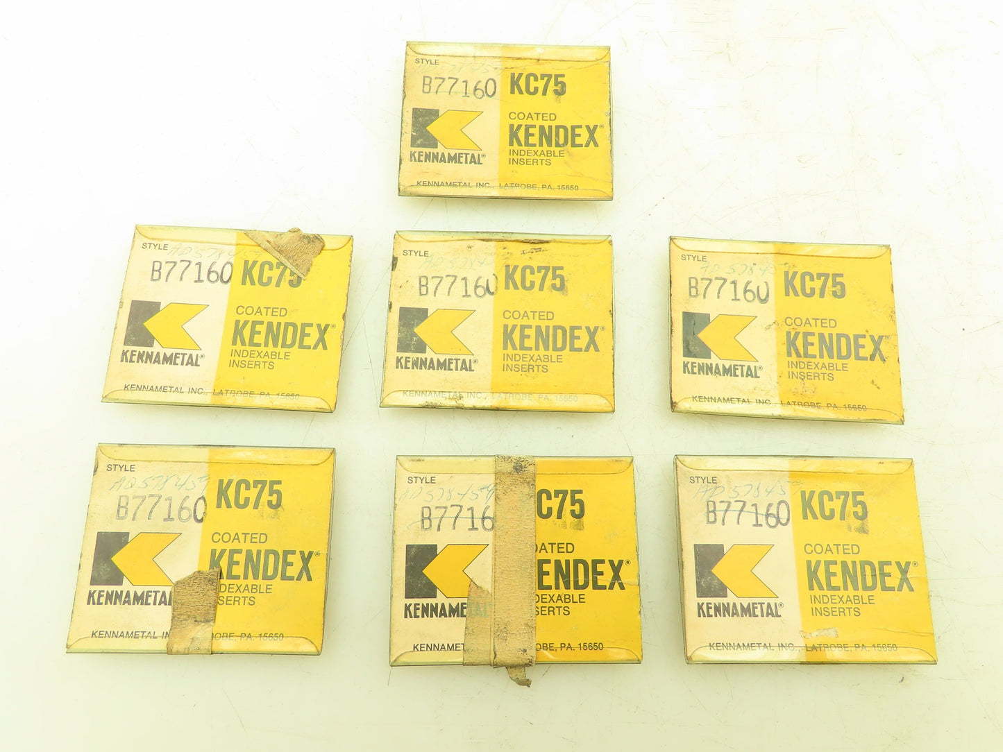 Kennametal B77160 Carbide Insert Grade KC75  Lot of 34pcs