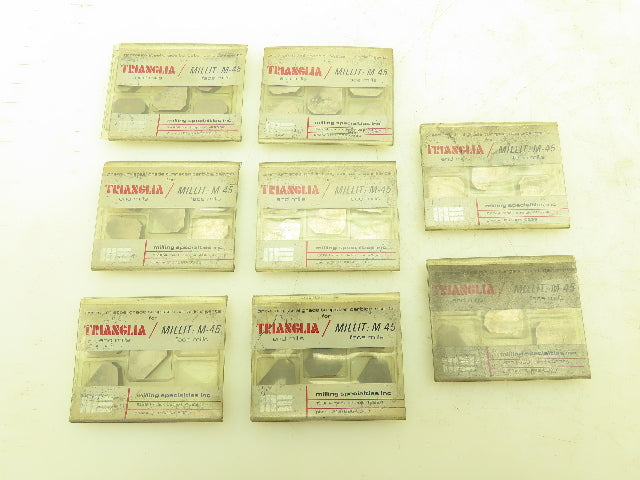 Trianglia MSS-CU  M-45 Face Mill Carbide Insert   Lot of 38pcs