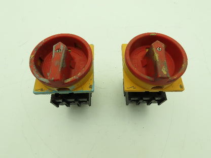 Moeller P1-25 Safety Disconnect Switch 690V 25A 3 Pole Lot of 2