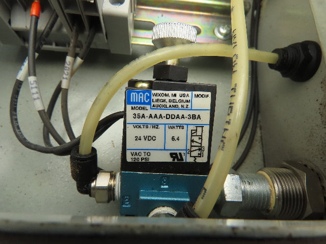 Graco Pneumatic Control Panel Mac Solenoid Valve 3 Way 24VDC MPL Pressure Switch