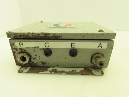 Graco Pneumatic Control Panel Mac Solenoid Valve 3 Way 24VDC MPL Pressure Switch
