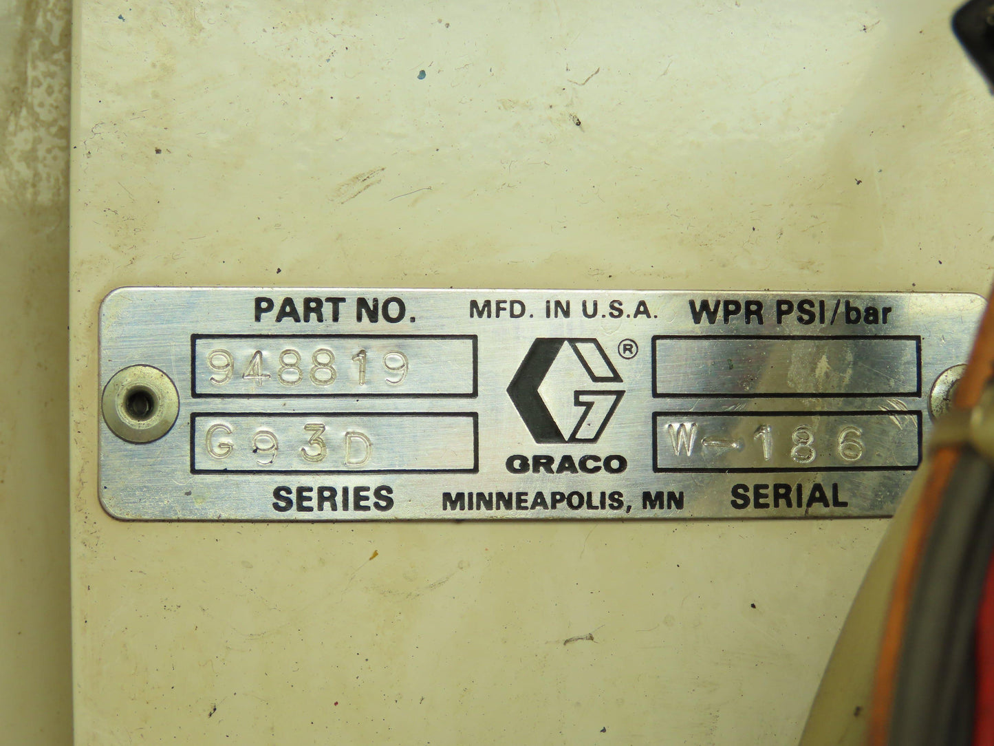 Graco 948819 Precision Mix Proportioning Controller Pneumatic Valve Regulator