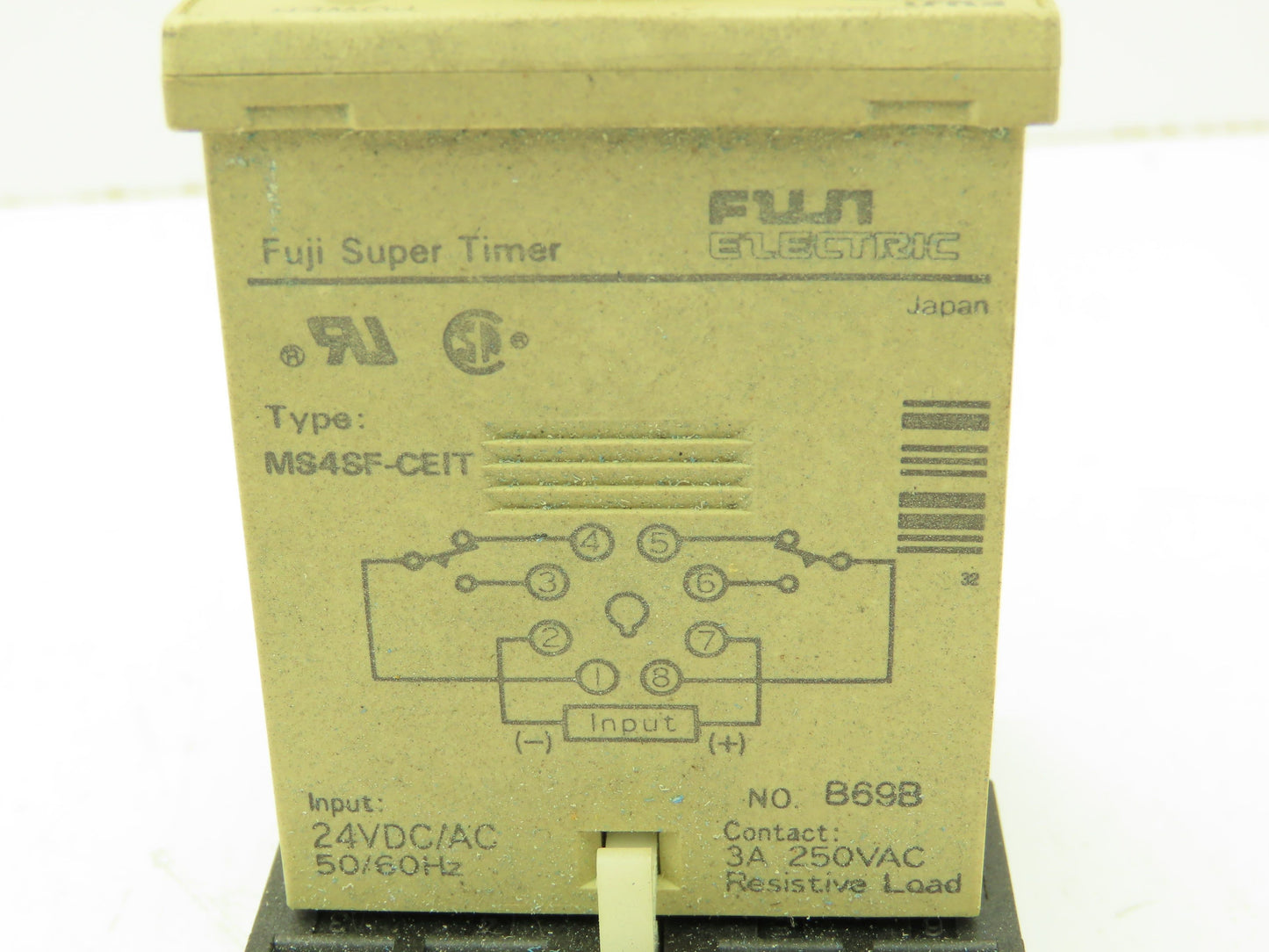 Fuji Electric MS4SF-CEIT Super Timer Module 6 Sec Time Delay Unit 24V Control