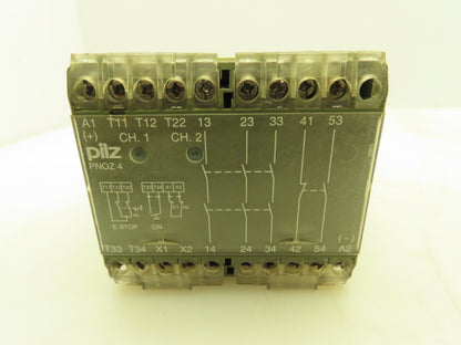 Pilz PNOZ 4 24 V DC 3S1S10 474995 Safety Control Relay E Stop 24V