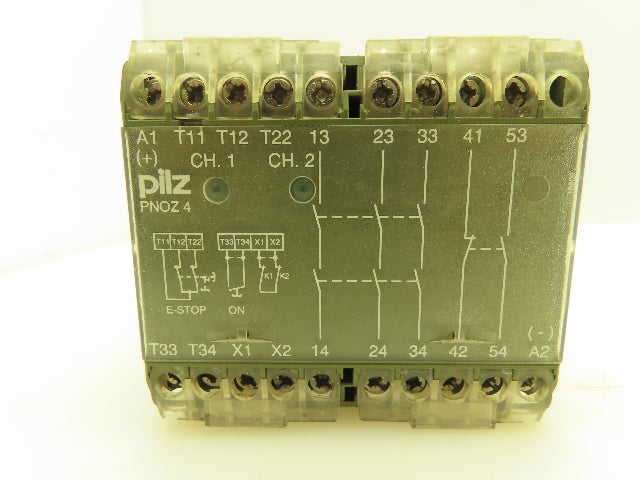 Pilz PNOZ 4 24 V DC 3S1S10 474995 Safety Control Relay E Stop 24V