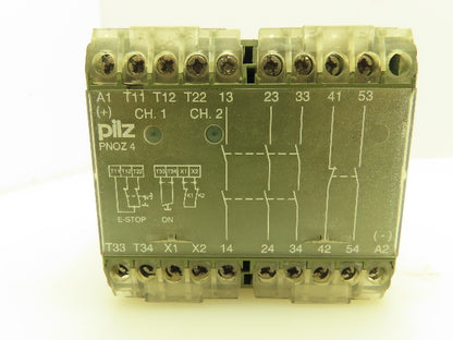 Pilz PNOZ 4 24 V DC 3S1S10 474995 Safety Control Relay E Stop 24V