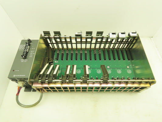 Allen Bradley 1771-A4B  16-Slot PLC Chassis Rack Backplane Power Supply 1771-P2