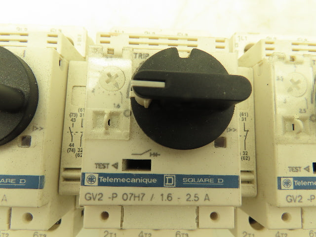 Manual Motor Starter Circuit Breaker 3P 2.5-4A 600V 1.6-2.5A 600V Mixed Lot of 8