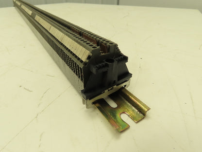Kema Keur WK2.5/U Terminal Block 39" DIN Rail Strip 24-12 AWG  (190pcs)
