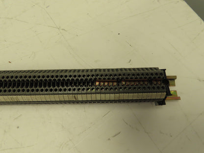 Kema Keur WK2.5/U Terminal Block 39" DIN Rail Strip 24-12 AWG  (190pcs)