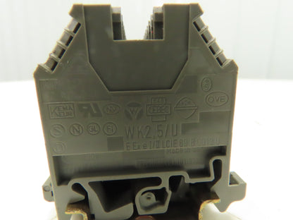 Kema Keur WK2.5/U Terminal Block 39" DIN Rail Strip 24-12 AWG  (190pcs)