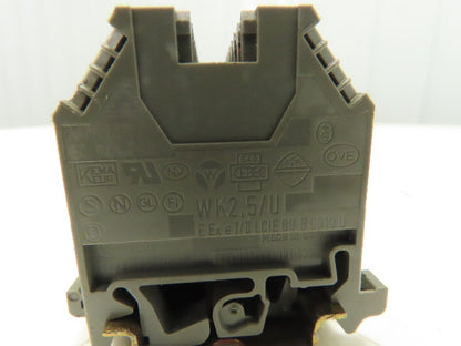 Kema Keur WK2.5/U Terminal Block 39" DIN Rail Strip 24-12 AWG  (190pcs)