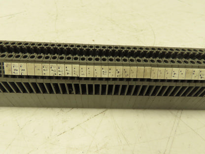 Kema Keur WK2.5/U Terminal Block 39" DIN Rail Strip 24-12 AWG  (190pcs)