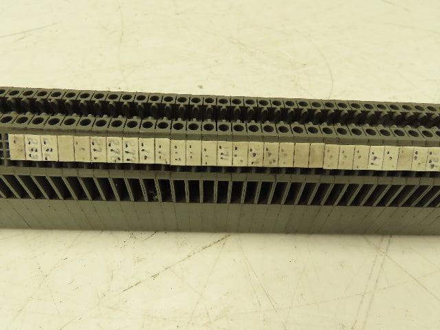 Kema Keur WK2.5/U Terminal Block 39" DIN Rail Strip 24-12 AWG  (190pcs)