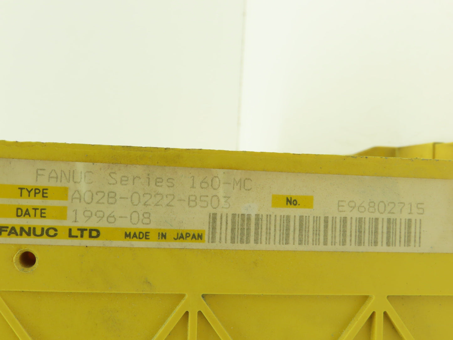 Fanuc A02B-0222-B503 PSU Backplane 6 Slot Rack Series 160-MC