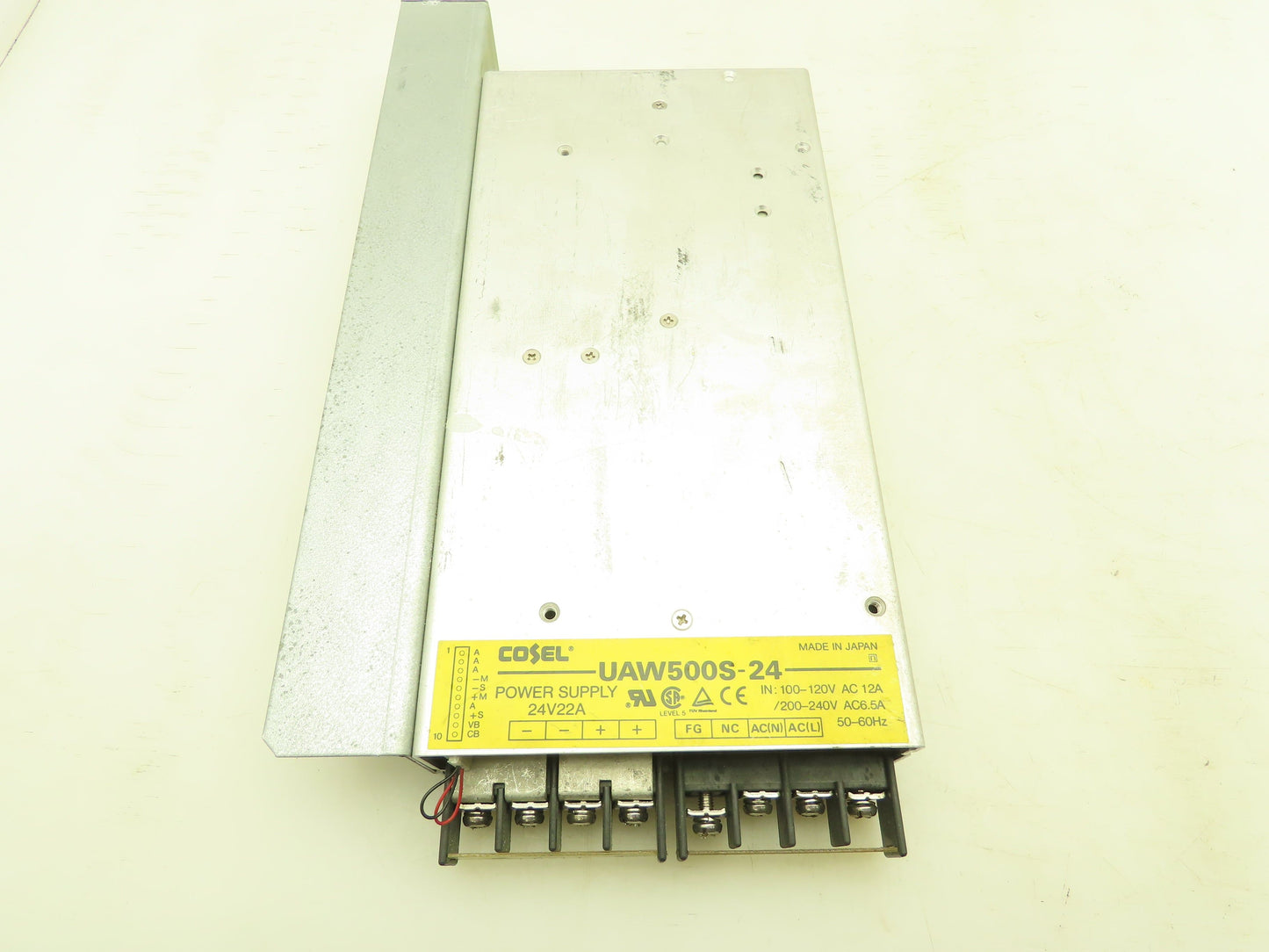 Cosel UAW500S-24 Power Supply 24VDC 22A Output 120/240VAC Input