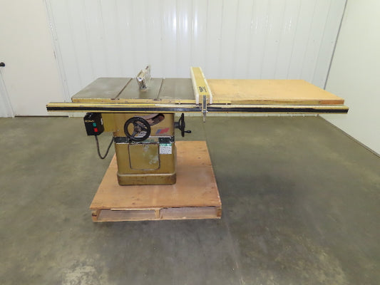 Powermatic Model 66 Table Saw 10" Tilting Arbor 3 Phase 5 HP 240/480V 52" Fence