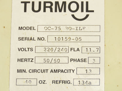 Chip Blaster High Pressure High Volume Coolant Filtration Turmoil Chiller Unit