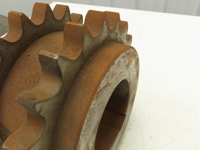 T.38.1 Double Roller Chain Sprocket 38.1mm Pitch 21T 110mm Bore