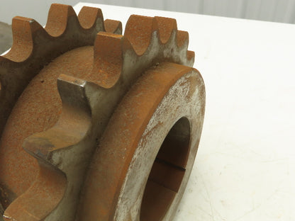 T.38.1 Double Roller Chain Sprocket 38.1mm Pitch 21T 110mm Bore